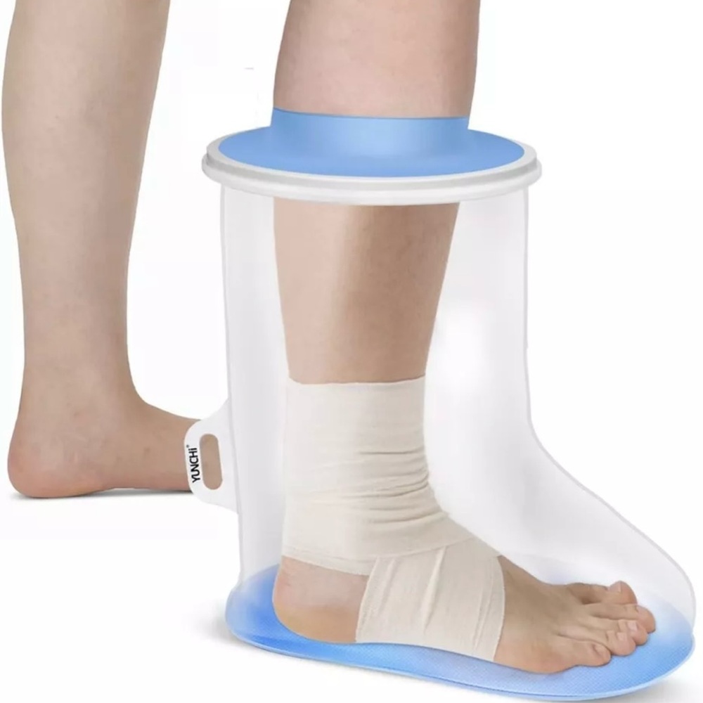 YUNCHI Waterproof Foot Cover for Shower Adults with Non-Slip Bottom